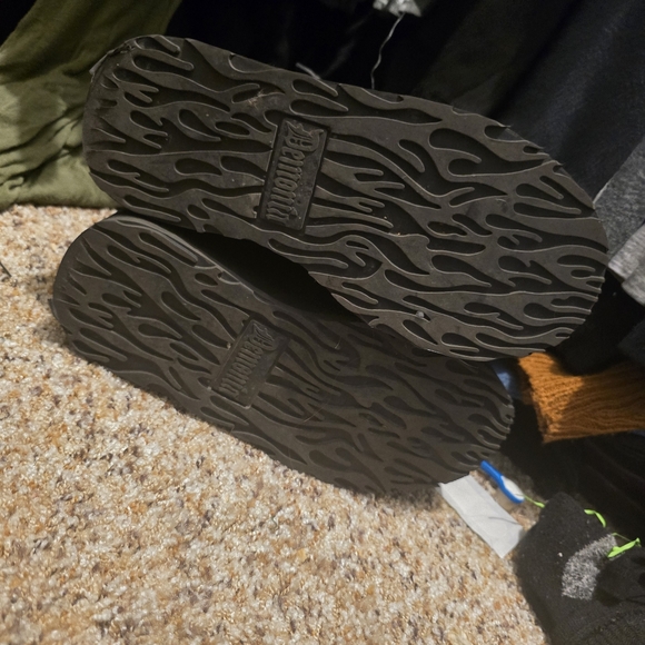 Demonia Forrest Green velvet wedge boot size 7 - Picture 3 of 3